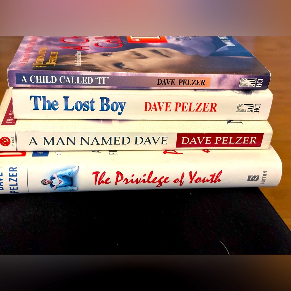 NY Times Best Selling Author Dave Pelzer memoir books. 4 pack. Great condition.